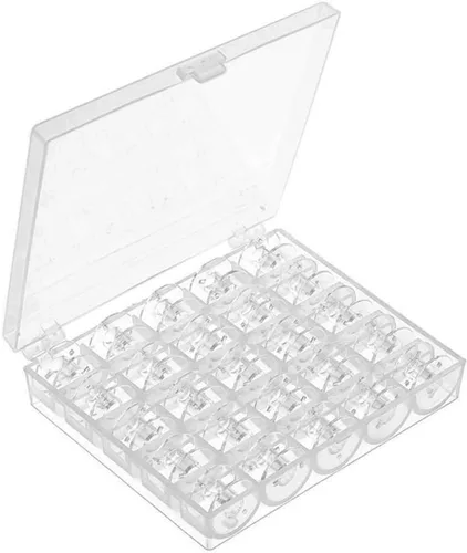 CKPSMS Marca: 25 BOBBINS de plástico #68001389 Compatible con/Reemplazo para Pfaff Brand Ambition 620/630 Singer Brand C430 SE340 Legacy