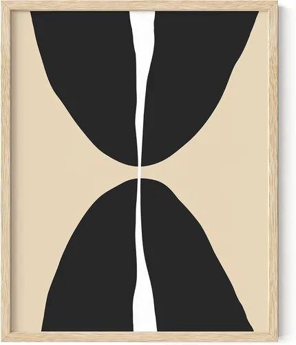Miniatura 37 de HAUS AND HUES Póster de arte abstracto negro, impresión de pared abstracta negra, arte geométrico, decoración de arte abstracto, decoración de pared