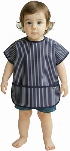 Miniatura 26 de Plie Short Sleeve Waterproof Bib for Toddlers – Easy Clean Feeding Apron for Mealtime, Daycare, Self-Feeding, Lightweight