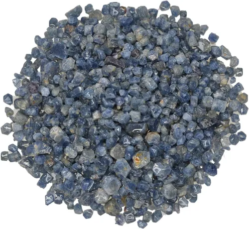 25 piezas de hermosos cristales de zafiro azul de Brasil, rocas crudas perfectas para pulir, pulir lapidario, reiki, curación de cristales y