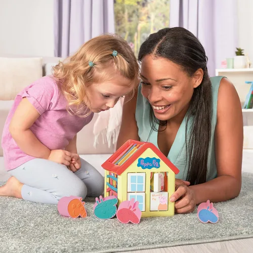 Miniatura 2 de TOMY Toomies Grow with Peppa Pig - Casa de actividades de Peppa - Centro de actividades para niños con clasificación de formas sensoriales