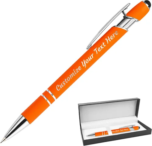 Miniatura 74 de 12 bolígrafos personalizados a granel, bolígrafos personalizados con grabado personalizado con nombre o texto, regalo ideal de aniversario