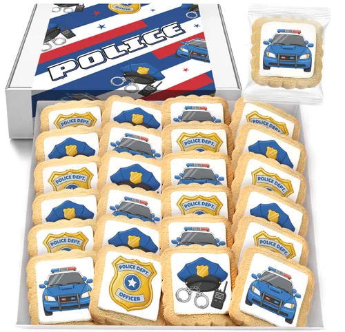 Miniatura 7 de Galletas temáticas de avión 24 piezas Galletas envueltas individualmente en color rojo, planeador, cielo azul, nubes, postres para fiestas