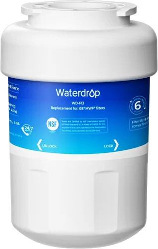Waterdrop WD-F13 Filtro de agua, recambio para GE® SmartWater® MWF®, MWFINT, MWFP, MWFA, GWF, HDX FMG-1, Kenmore® 9991, GSE25GSHECSS, WFC1201