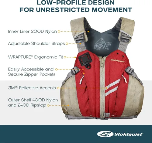 Miniatura 3 de Stohlquist Chaleco salvavidas Drifter para hombre (PFD)