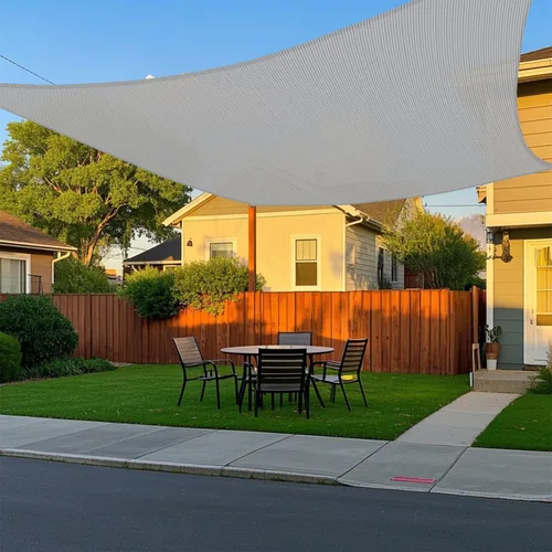 Toldo parasol rectangular de 12 x 24 pies para patio, patio trasero, tela permeable para césped, jardín, actividades al aire libre, color gris claro