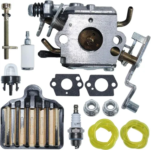 Miniatura 2 de C1M-W47 Carburador Aire Combustible Línea Ajustador Barra Kit Tuerca para Poulan Pro PP5020AV PP4818A Sierra 573952201,575296301