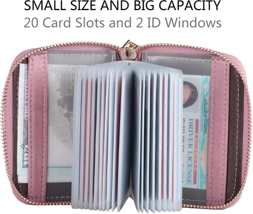 Miniatura 4 de Tarjetero de piel para tarjetas de crédito y carnet de identidad, con tecnología RFID, para mujer