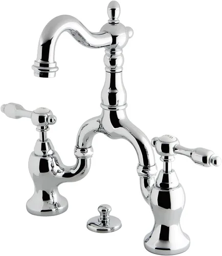 Miniatura 8 de Kingston Brass KS7972TAL Tudor Bridge - Grifo de baño, latón pulido, 10.75 x 8 x 2.13 pulgadas