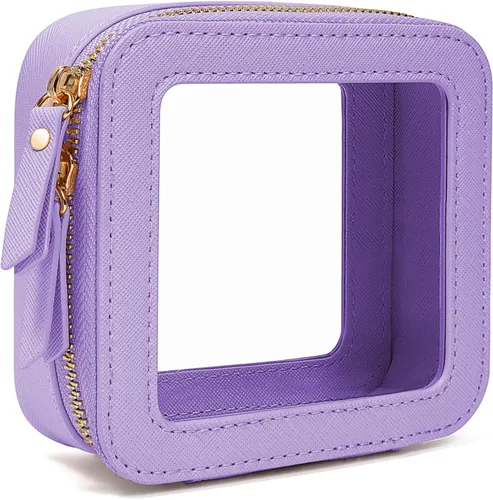 Miniatura 24 de LETGO Bolsas de Maquillaje Transparentes, Bolsa de Aseo Aprobada por la TSA con Cierre, Organizador de Maquillaje Transparente de Gran Capacidad