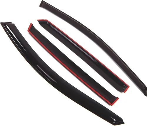 Miniatura 2 de Visor de ventana compatible con Hyundai Veracruz 2007-2012, DGWV2-263, deflector de montaje exterior, protector de lluvia, humo oscuro, juego de 4