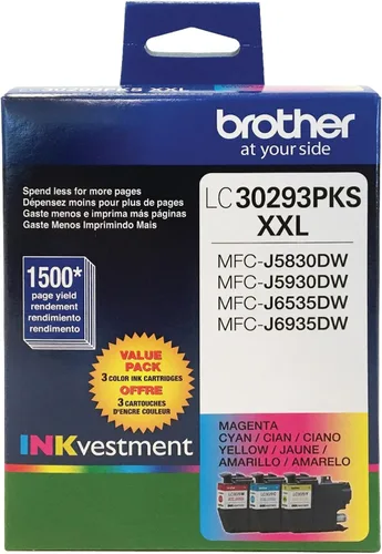 Miniatura 2 de Brother LC3029BK - Cartucho de tinta negro de súper alto rendimiento, tinta negra de repuesto, rendimiento de páginas de hasta 3000 páginas