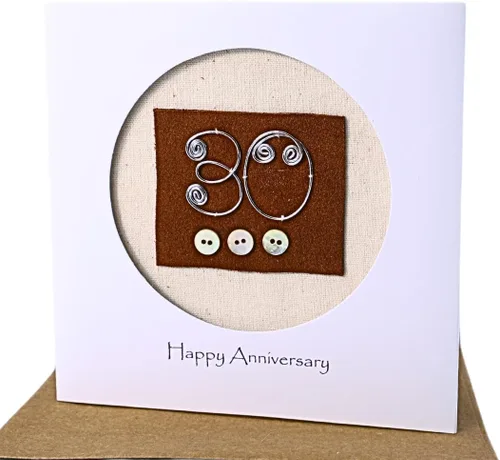 Miniatura 11 de Camellia Bees Tarjeta de 10º Aniversario, Tarjeta Temática de Boda en Lata de Aluminio para Esposo, Esposa, Pareja (10º)