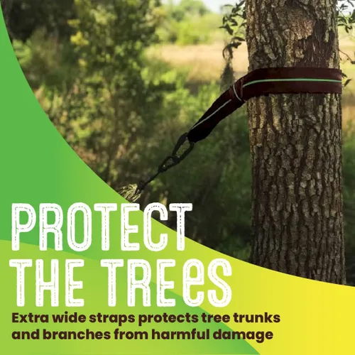 Miniatura 4 de Swurfer Correas de Árbol para Columpio y Hamaca – Kit de Colgado para Hamaca, Columpios de Árbol, Duradero, Resistente a la Intemperie, Libre