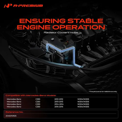 Miniatura 2 de A-Premium Desde el tanque de expansión hasta la manguera del refrigerante del radiador compatible con Mercedes-Benz C250 2012 2013 2014 2015