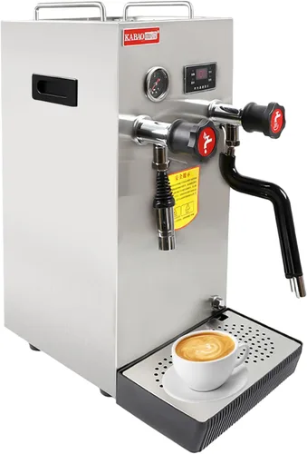 Miniatura 4 de Espumador y vaporizador de leche comercial, 8L/270 oz de gran capacidad, 110V 2500W Máquina de espuma de leche eléctrica Máquina de ebullición