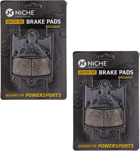 Miniatura 2 de NICHE Juego de pastillas de freno para Yamaha FZ1 5LV-W0046-50-00 4SV-25805-00-00 Delanteras traseras orgánicas