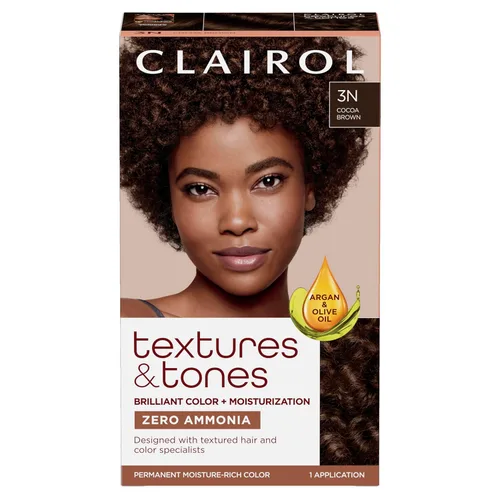Miniatura 12 de Clairol Textures & Tones - Tinte permanente para el cabello, color de cabello negro sedoso 1B, paquete de 1 unidad 1B negro sedoso