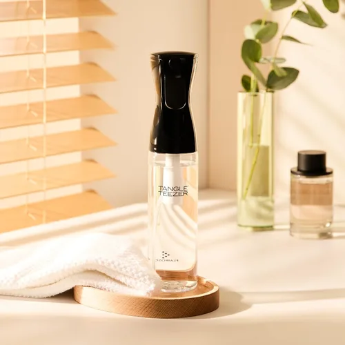 Miniatura 7 de Botella de pulverización de niebla fina continua TANGLE TEEZER, niebla continua para desenredar y peinar el cabello, Negro, 10,1 oz