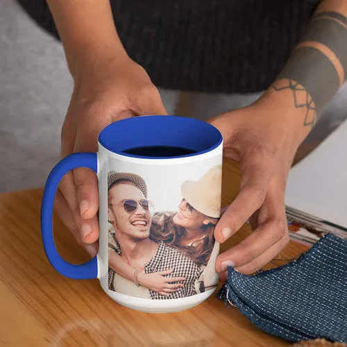 Miniatura 5 de Tazas de café personalizadas con foto, 11 oz o 15 oz, tazas personalizadas con imagen, texto, nombre - Regalos con foto, tazas personalizadas