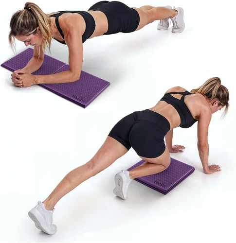 Almohadilla Cojín de Rodilla para Yoga Almohadilla de Rodilla para Ejercicio Plegable, 1/2 pulgada de grosor, 24 x 12 pulgadas, elimina el dolor