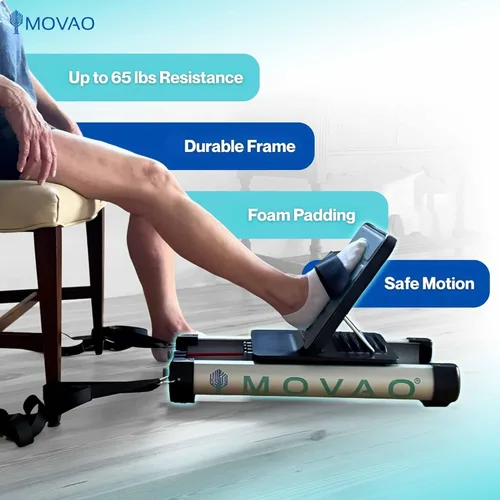 Miniatura 8 de Mini máquina de prensa de piernas en la cama para rehabilitación Entrenador de fuerza de piernas de bajo impacto para recuperación neurológica