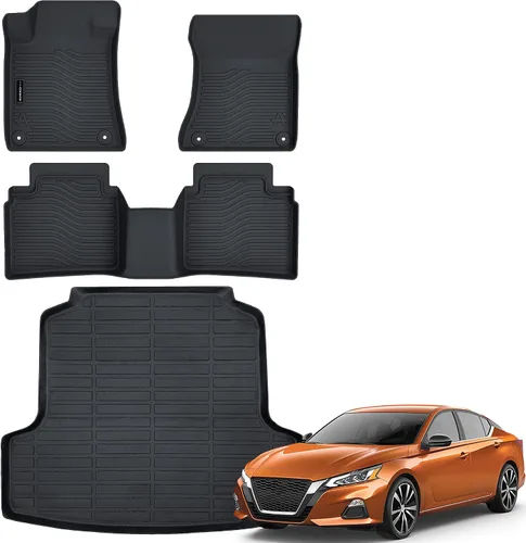 Miniatura 17 de Auxko All Weather Floor Mats Cargo Mat with Backrest Mat for Nissan Pathfinder 2022-2025 2026 TPE Liners Accessories Guard Odorless Anti-Slip Floor
