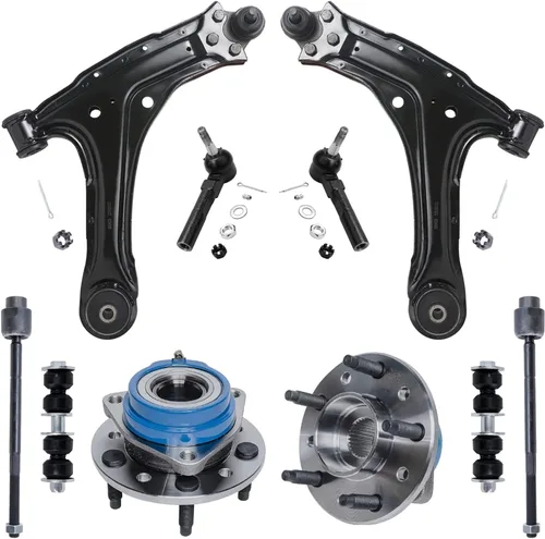 Miniatura 252 de Detroit Axle - Kit de nudillos de dirección delantera izquierda para Ford Edge Lincoln MKX 07-10, cojinete de rueda del lado del conductor, nudillo