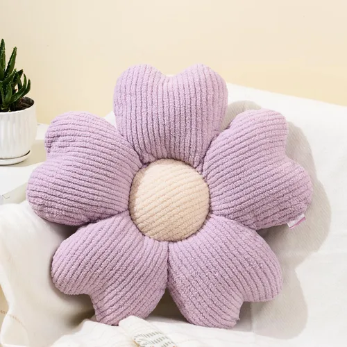 Miniatura 17 de Sioloc Almohada Decorativa de Flores, Lindo Cojín de Asiento de Suelo con Margaritas, Almohadas Decorativas Divertidas y Estéticas para Cama Sofá