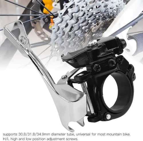 Miniatura 5 de Desviador delantero de bicicleta, aleación de aluminio de montaña desviador delantero MTB desviador delantero 7/8/9 velocidad bicicleta desviador