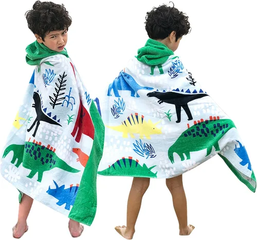 Miniatura 22 de Toallas de baño para niños, toallas para niños y niñas con capucha para playa, baño, piscina, toallas de natación de 30 × 50 PULGADAS de gran Alce