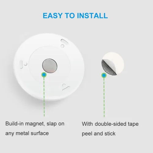 Miniatura 7 de AMIR Luz con sensor de movimiento mejorada de 3.15 pulgadas para interiores, inalámbrica, funciona con pilas, luces LED nocturnas adhesivas