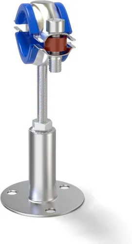 Miniatura 7 de TAISHER 4 soportes de tubo ajustables de acero inoxidable 304 para montaje en pared, abrazadera de soporte de correa de tubo ajustable, adecuado