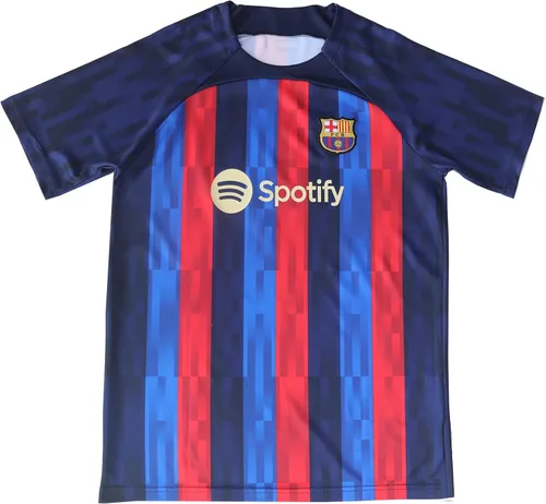 Miniatura 4 de CEKFAX 20222023 Barca Home #9 Robert Lewandowski Football Soccer Kids Jersey Shorts Socks Set Juvenil Tallas