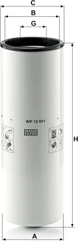 Miniatura 2 de WP12001 MANN-FILTER FILTRO DE ACEITE