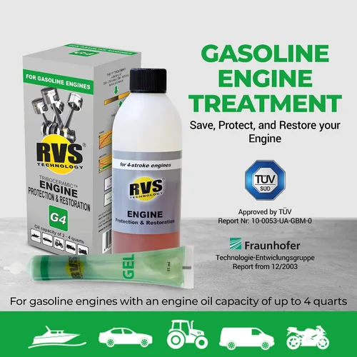 Miniatura 5 de Tratamiento de Aceite de Motor G4, para Motores de Gasolina con una Capacidad de Aceite de Motor de hasta 4 Cuartos; Ahorra Combustible, Aumenta