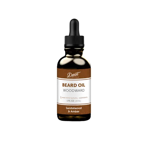 Miniatura 23 de Detroit Grooming Co. Aceite para barba Fórmula hidratante y nutritiva con vitamina E Cereza y tabaco • Traverse City (1 oz)