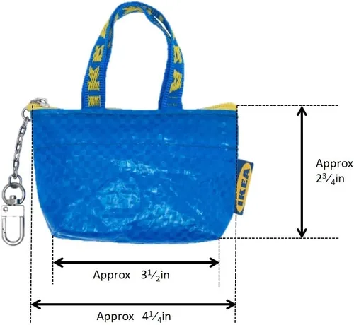 Miniatura 5 de KNOLIG - Bolsa para llaves y monedas (3 unidades), color azul