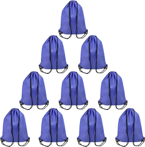 Bolsas de cincha de 4 colores, mochila deportiva de poliéster con cordón para hombres y mujeres, bolsa de cincha con cuerdas para hacer bricolaje,