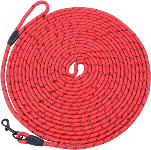 Miniatura 18 de Hi Kiss Correa de Entrenamiento de Obediencia y Agilidad para Perros/Cachorros - 15 pies 20 pies 30 pies 50 pies 100 pies - Ideal para Jugar