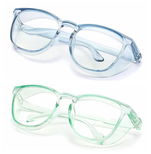 Miniatura 38 de Alsenor Gafas de seguridad antiniebla, gafas protectoras con bloqueo de luz azul, antipolvo, protección UV, para hombres y mujeres (jade)