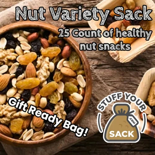 Miniatura 3 de Paquetes de bocadillos saludables de nuez – Surtido de 25 unidades de porciones de almendras, anacardos, pistacho y nueces mixtas – Caja
