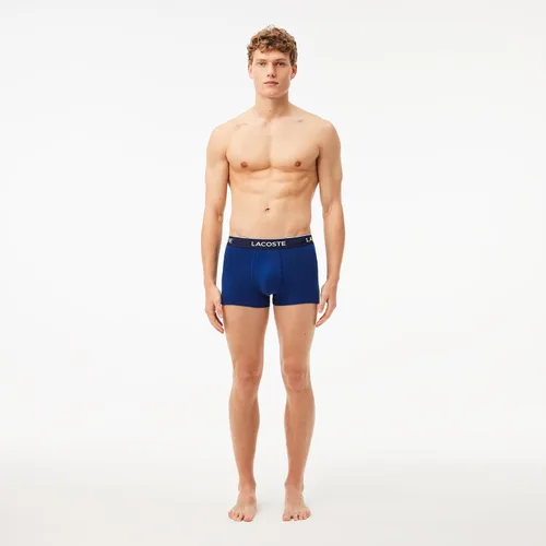 Miniatura 3 de Lacoste Traje de baño de algodón elástico tricolor para hombre, paquete de 3