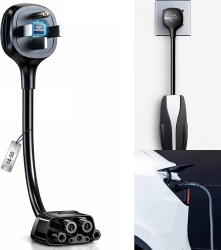 Adaptador para Tesla NEMA 14-50, adaptador de cargador móvil Tesla solo para Gen 2 y 3, enchufe de 240 V y toma de corriente 14-50 a 32 amperios y