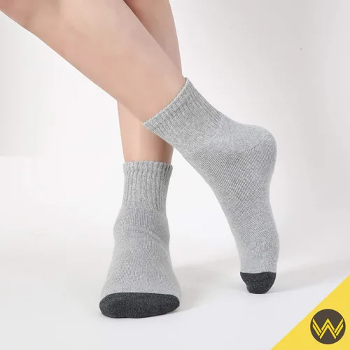 Miniatura 6 de WANDER - 8 pares de calcetines deportivos de algodón para hombres y mujeres, gruesos y acolchados, para correr, altura al tobillo, tallas 7-9 9-12