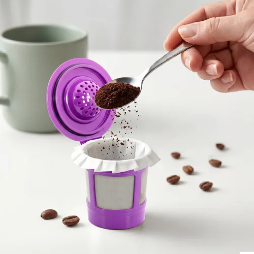 Miniatura 9 de Cápsulas de filtro de café reutilizables K Cups para máquinas Keurig 1.0 y 2.0 – K-Cup recargable se adapta a K-Duo, K-Classic, K-Elite, K-Select