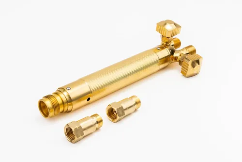 Miniatura 7 de SÜA - Antorcha de oxicombustible resistente compatible con Harris con válvulas de retención + punta de corte + punta de soldadura + punta