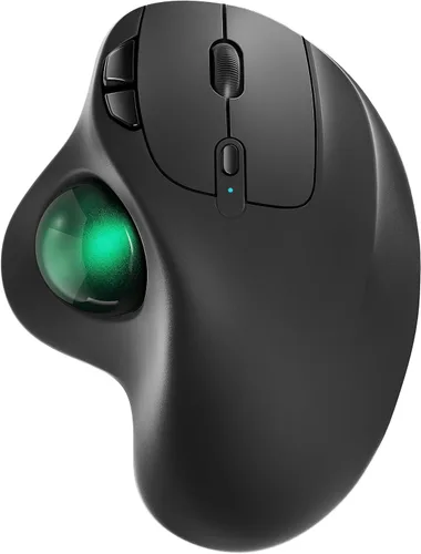 Miniatura 13 de Nulea Ratón Trackball Inalámbrico M501, Ergonómico Recargable, Control Fácil con el Pulgar, Seguimiento Preciso y Suave, Conexión de 3 Dispositivos