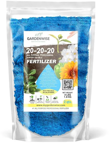 Miniatura 78 de Gardenwise Fertilizante Soluble en Agua 20-20-20 – Polvo para Alimento Líquido de Plantas para Plantas de Interior y Exterior, Orquídeas, Vegetales