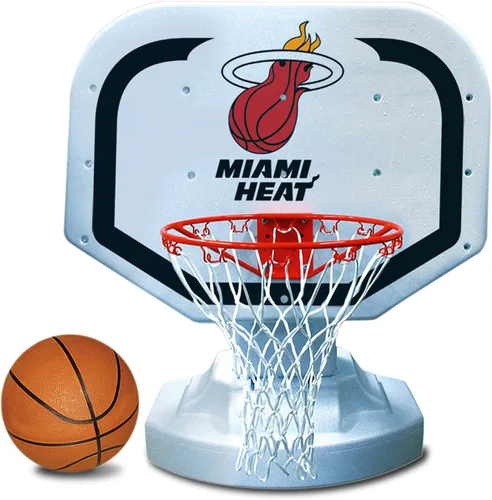 Poolmaster 72915 Miami Heat NBA USA Juego de baloncesto junto a la piscina estilo competición